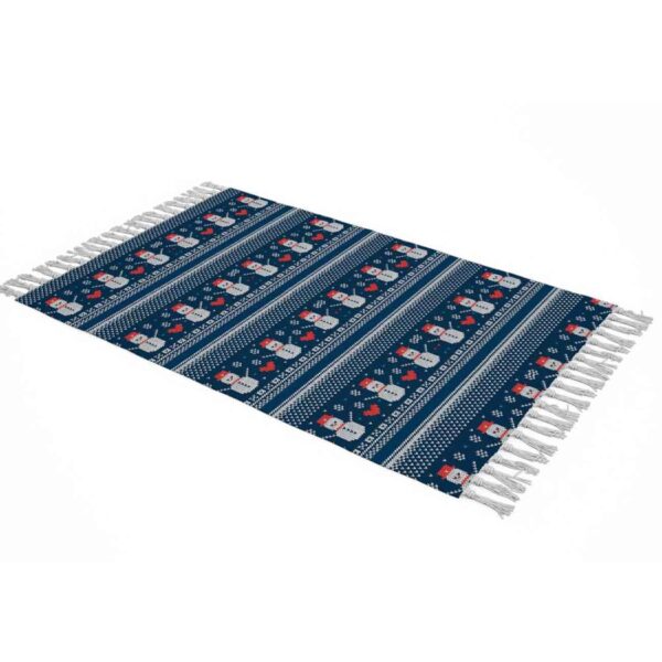 沙发毯 – 雪人图案，为沙发或扶手椅增添趣味