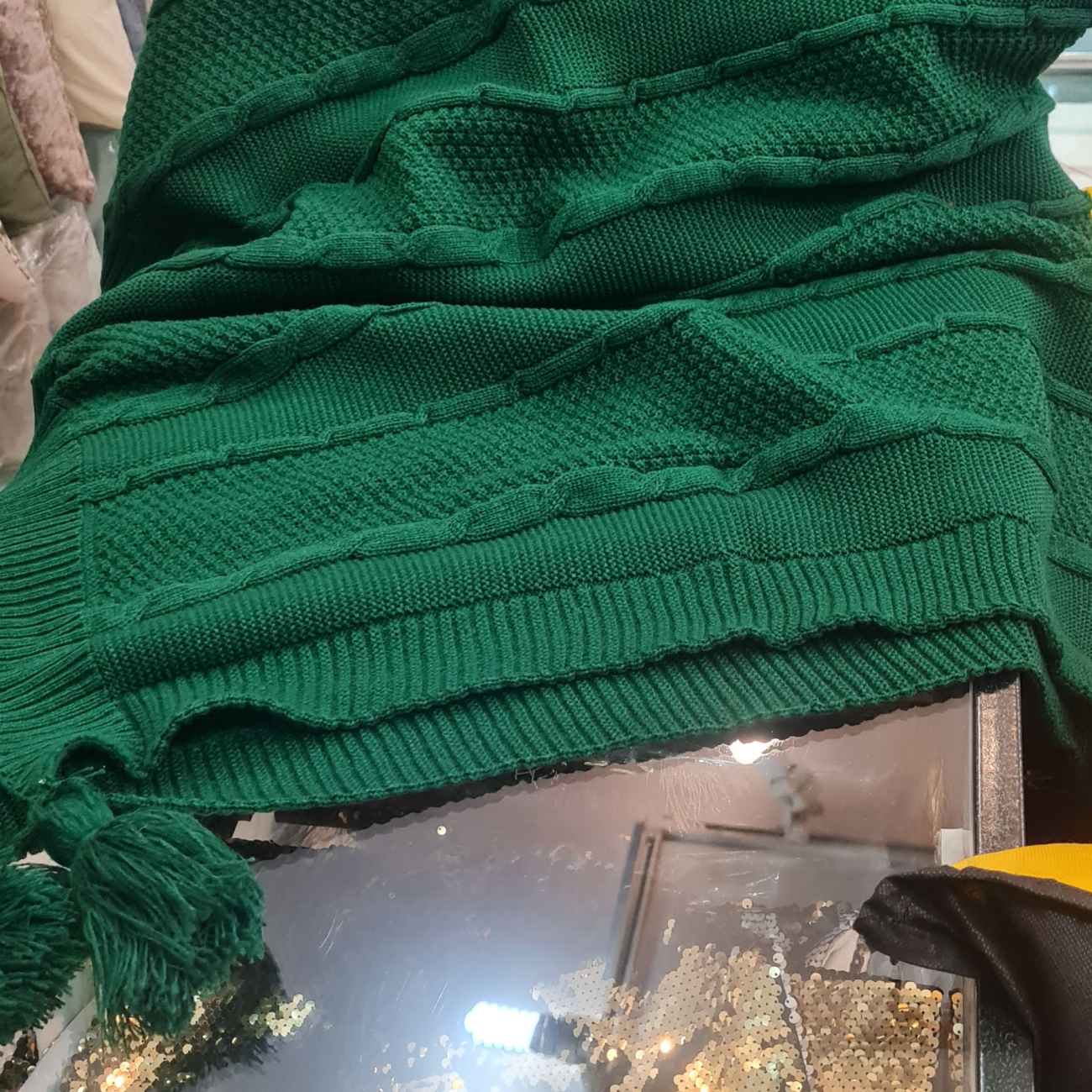 柔软温暖针织沙发毯 – 沙发与床使用,理想家居装饰