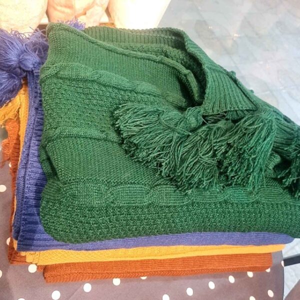 柔软温暖针织沙发毯 – 沙发与床使用，理想家居装饰