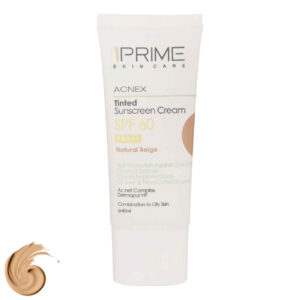 油性肤质防晒霜 – Prime SPF60 自然米色，抗痘（2支装）