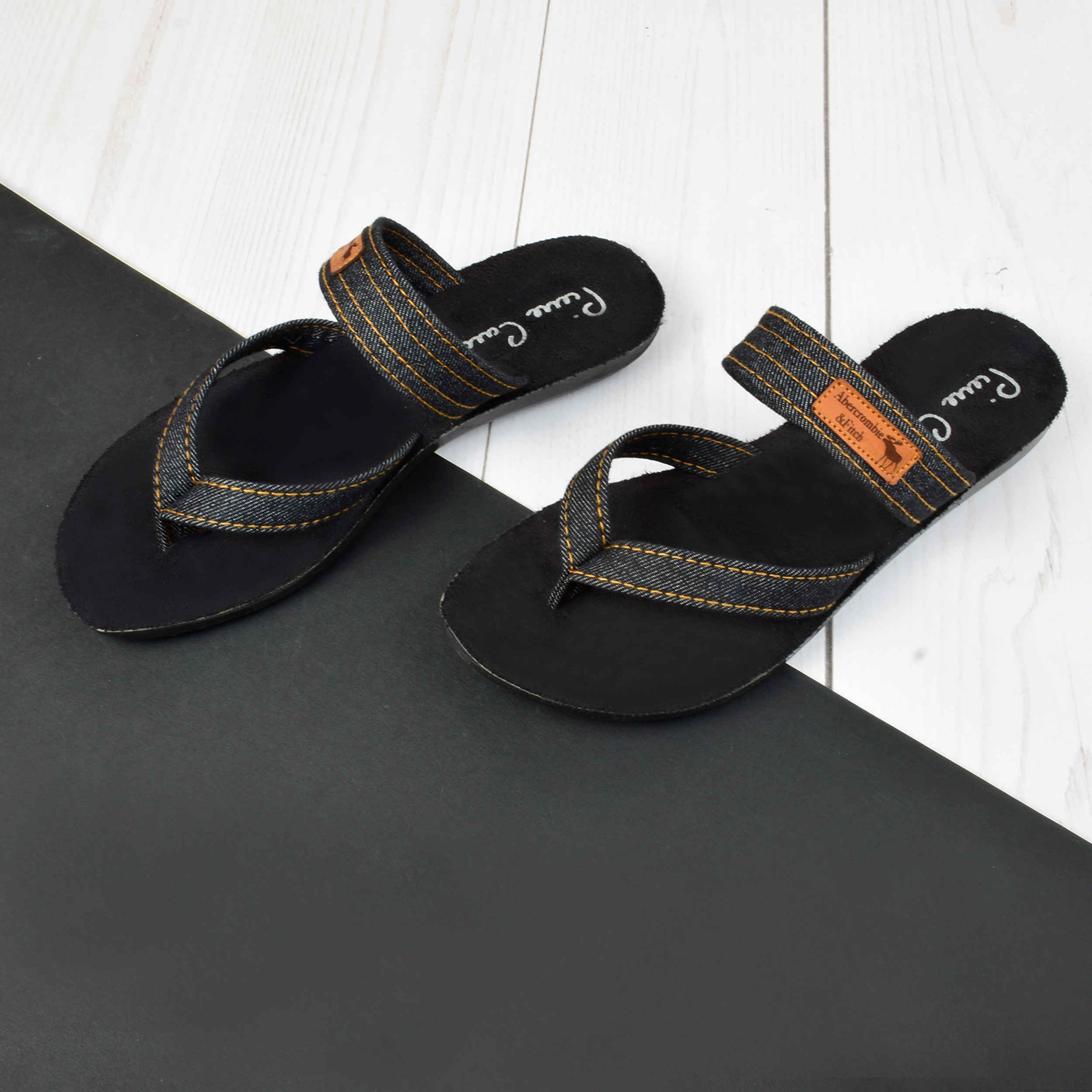 女士人字拖 – 适合户外和室内使用,黑色