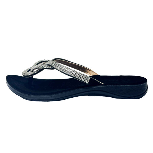 女士人字拖 – 适合夏季，耐用黑色款