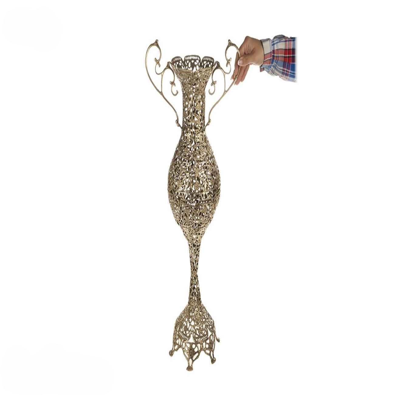 传统手工黄铜花瓶 – 适用于花卉插花