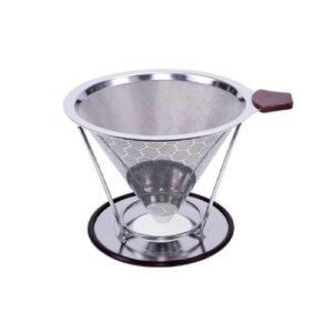V60手冲咖啡器 – 金属滤杯，适合家用与办公