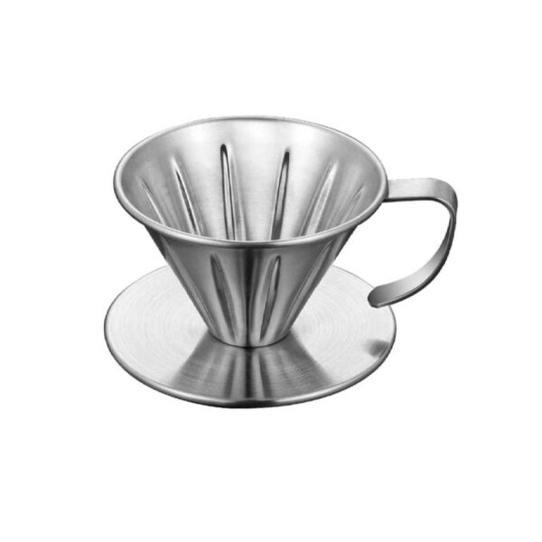 V60手冲咖啡器 – 便携不锈钢精准手冲壶