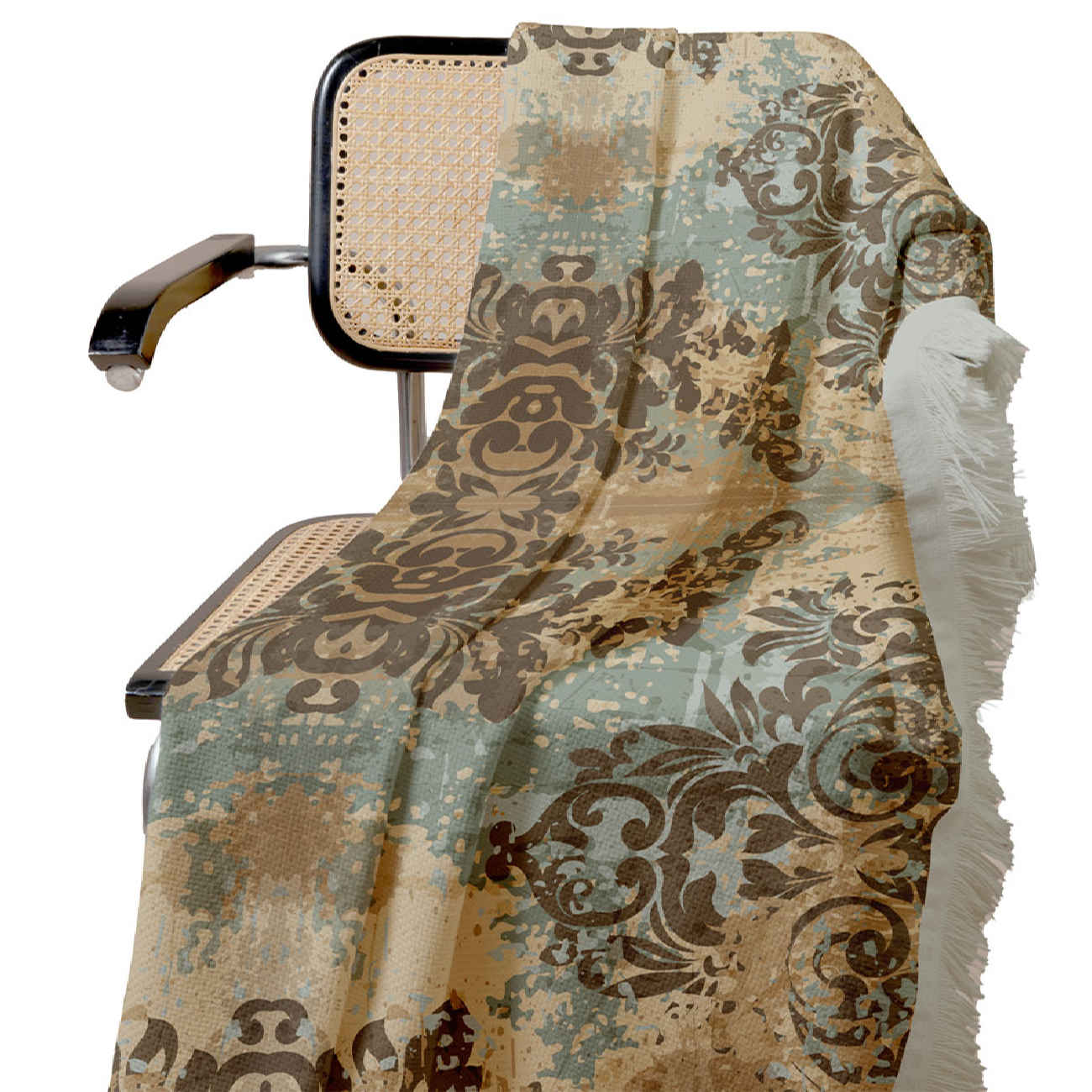 天鹅绒沙发毯 – 复古设计，轻便温暖，适合依偎