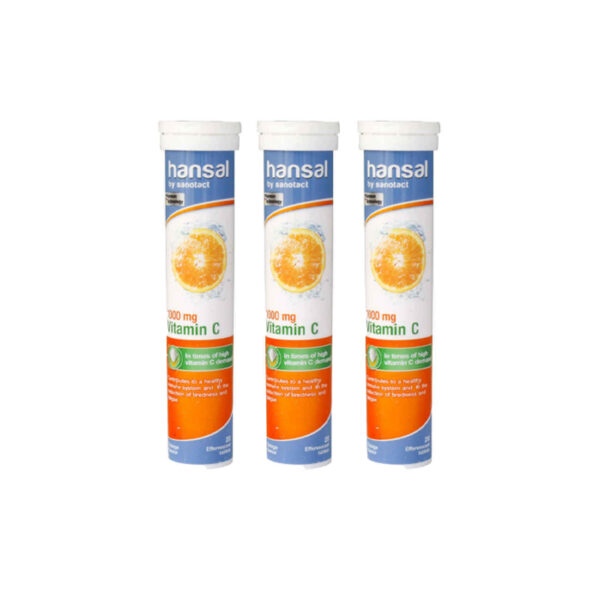 发泡维生素C片 – 橙子口味，3片 & 60片装（300克）