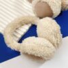 毛绒耳罩 – 柔软奢华，寒冷季节保护耳朵，奶油色