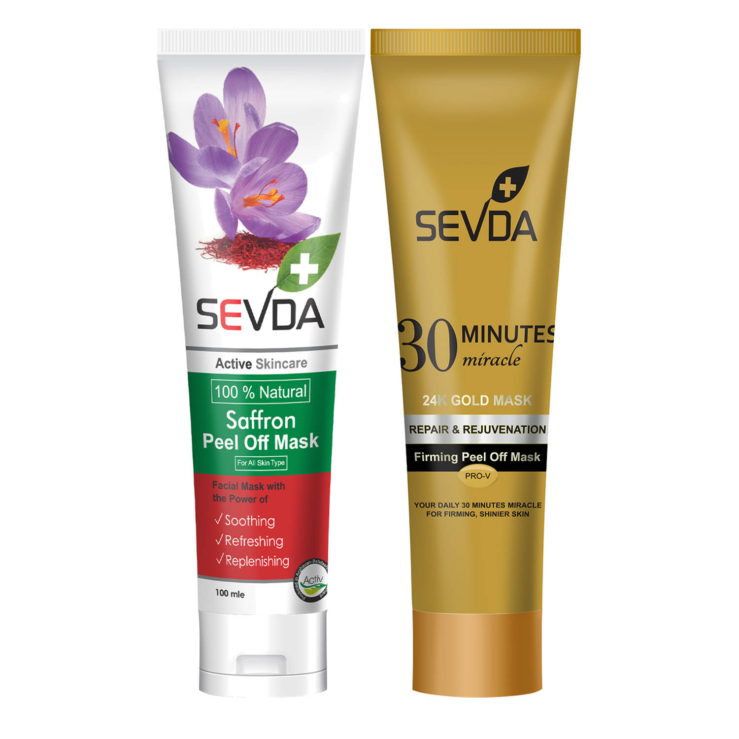 Main image of 黄金藏红花面膜 – 舒缓与焕活肌肤（2支装）