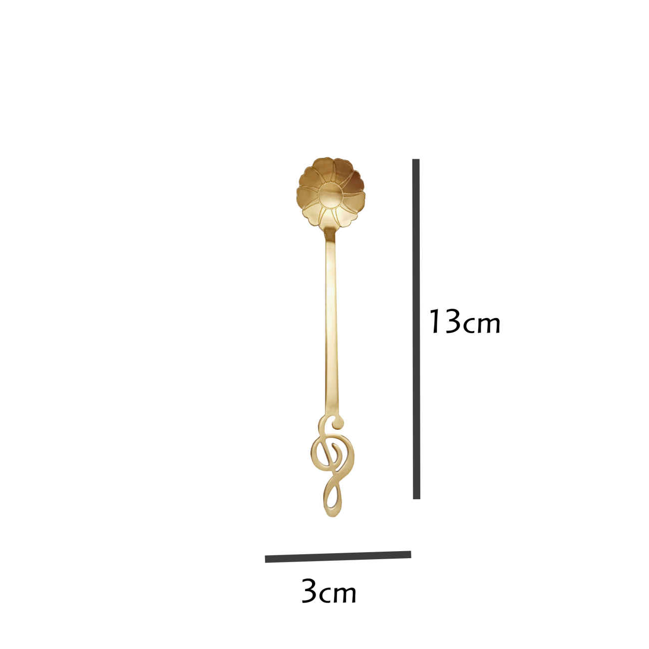 冰淇淋勺（6件套）– 花卉图案，完美点缀甜品桌