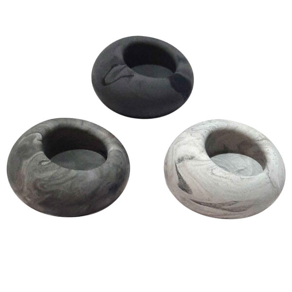 极简混凝土烛台 – 简约耐用，3 件套