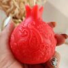 Thumbnail 2: 石榴蜡烛 – 佩斯利图案，优雅Yalda点缀