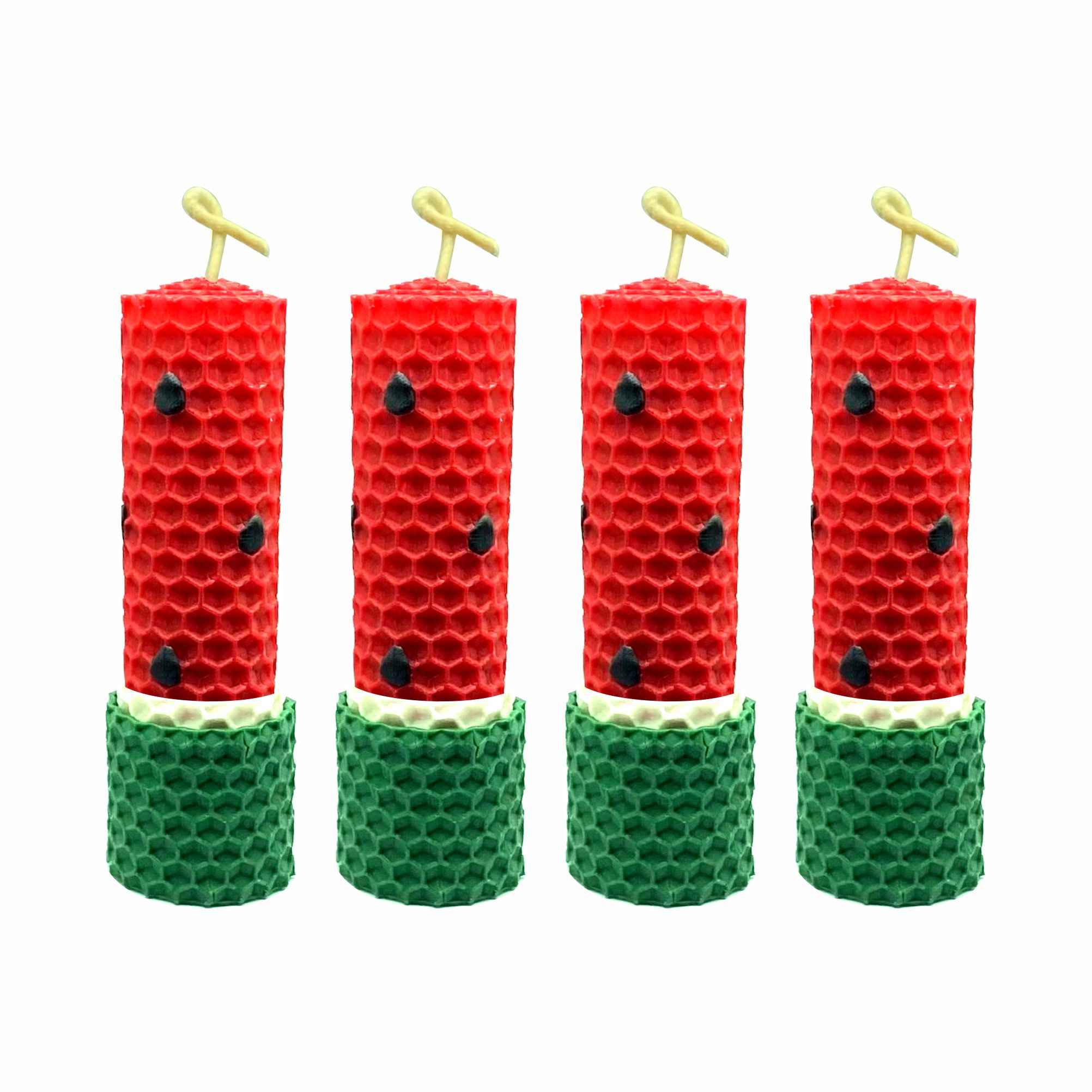 Main image of 西瓜蜡烛套装 – 小号模型（4件装），适合Yalda夜晚