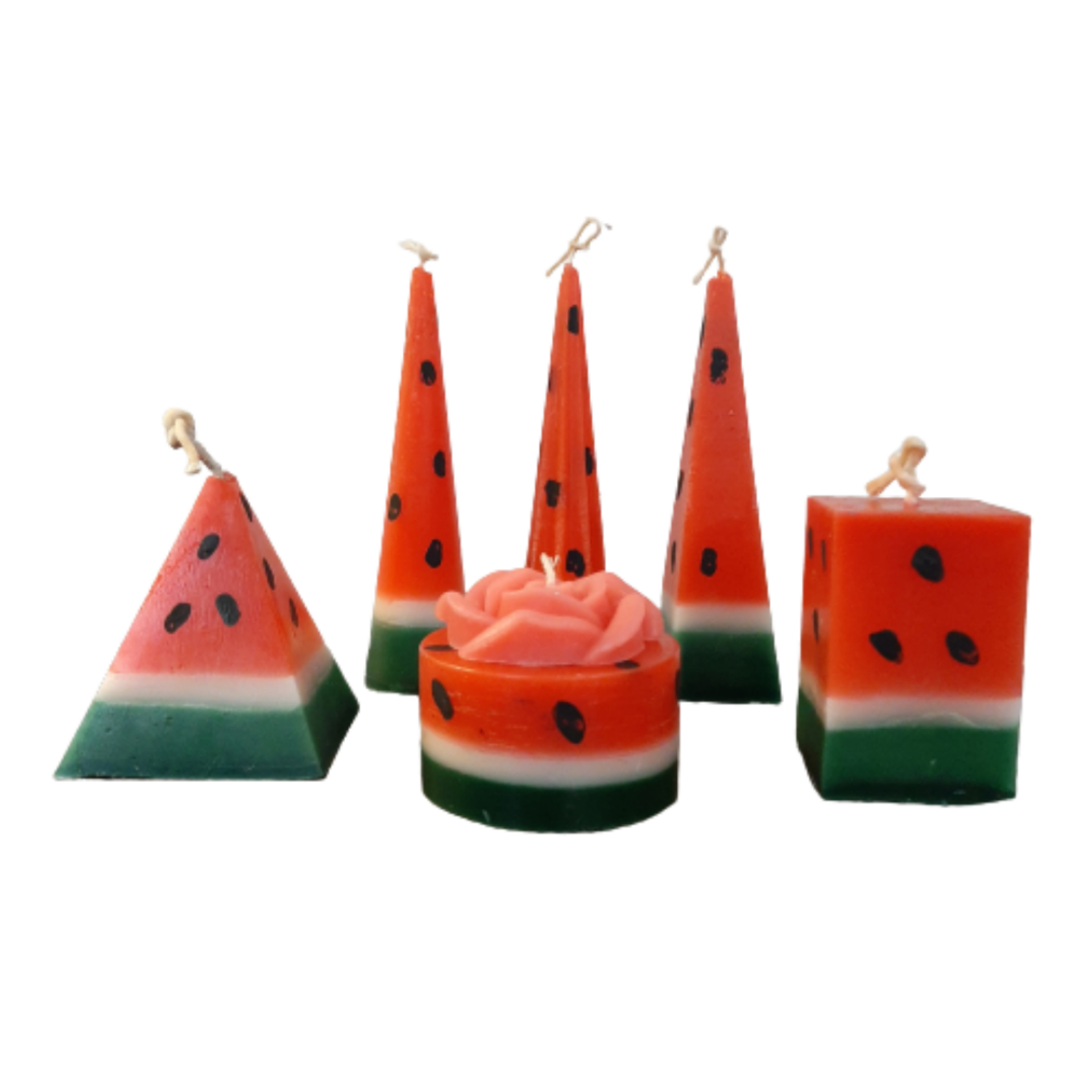 Main image of 西瓜蜡烛套装 – 小号模型（6件装），Yalda夜晚理想选择