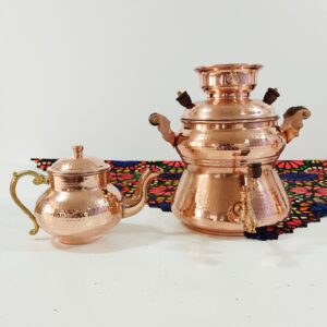 波斯炉灶萨莫瓦尔茶具带茶壶，Abeeha型号