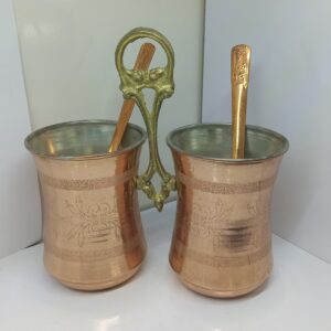 波斯铜餐具筒 – 独特手工制作的厨房配件