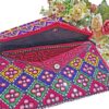Thumbnail 7: 波斯手工女性手拿包 – 粉色苏扎尼刺绣