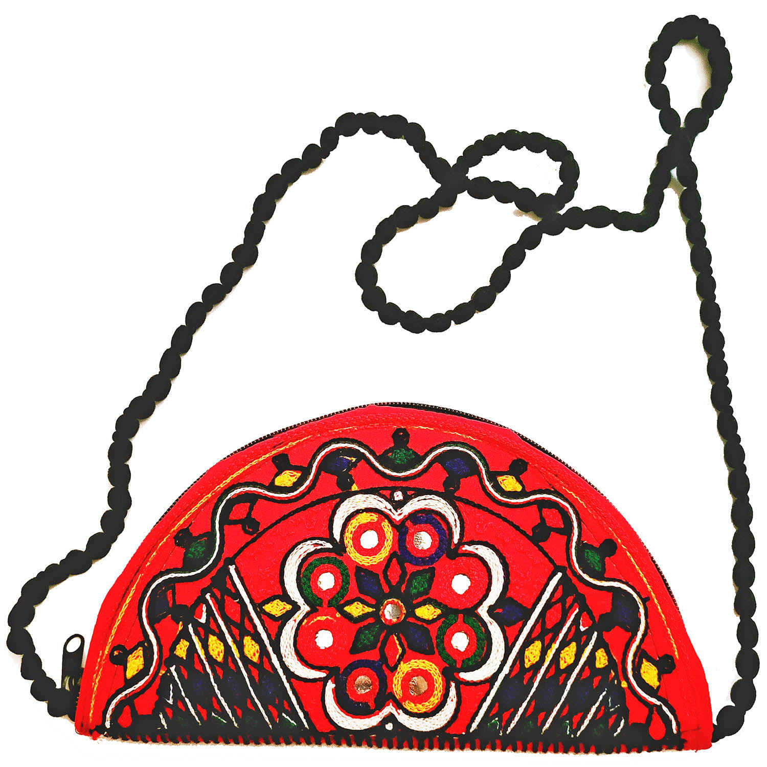 Main image of 波斯手工女性手拿包 – 苏扎尼刺绣花卉图案