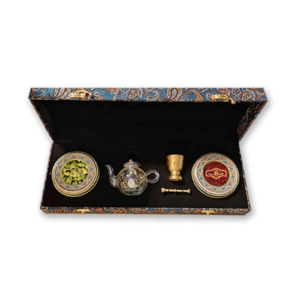 Chenarani Khatam藏红花礼盒 – 3克，附小豆蔻、茶壶及研钵