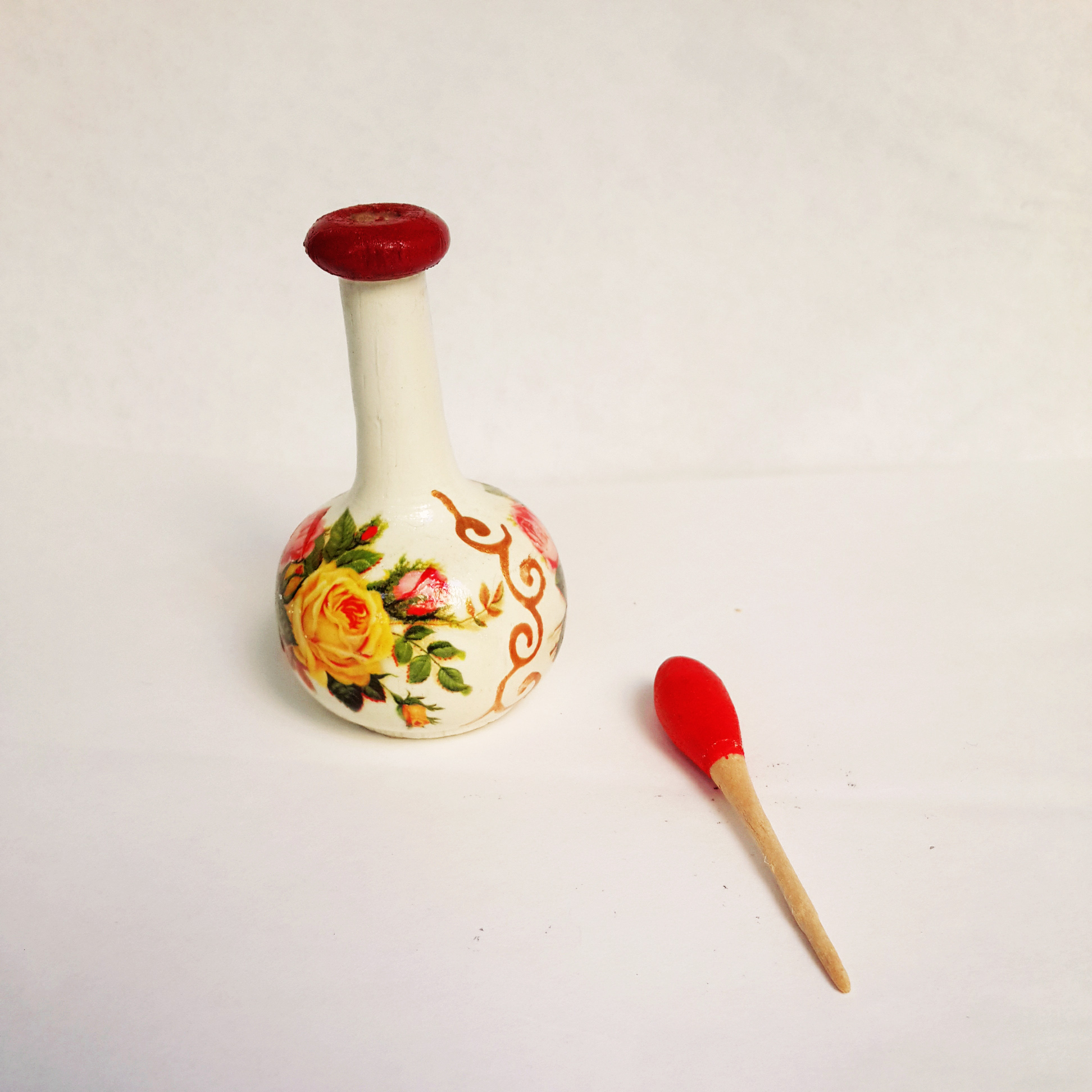 波斯 Surma Dani 容器,用于存放眼线粉,木制 Baraz 款 (x2)