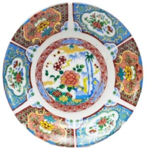 波斯茶托 – 瓷器花卉图案（6件套）