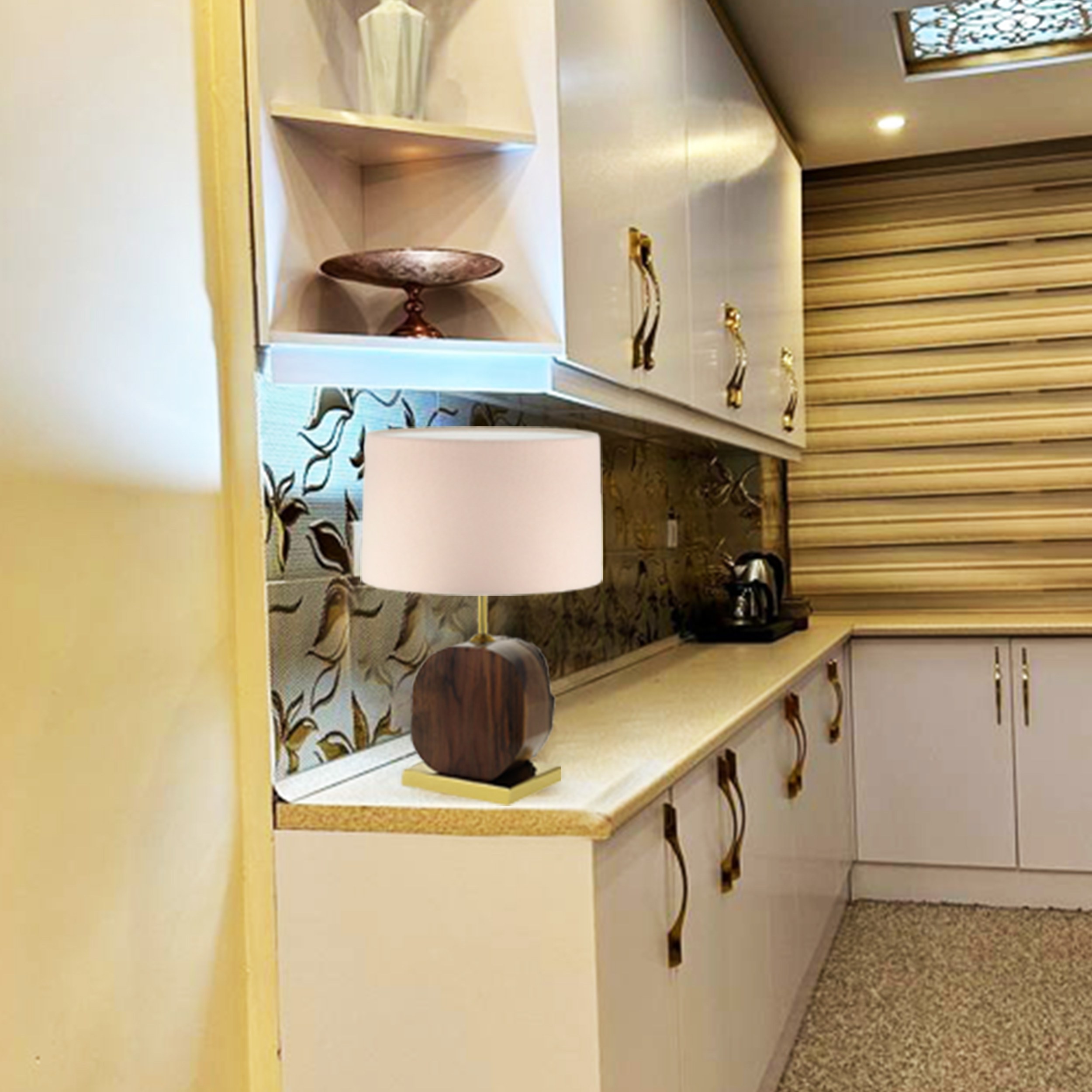 乡村风格木质原木台灯 – 灵感源自大自然魅力