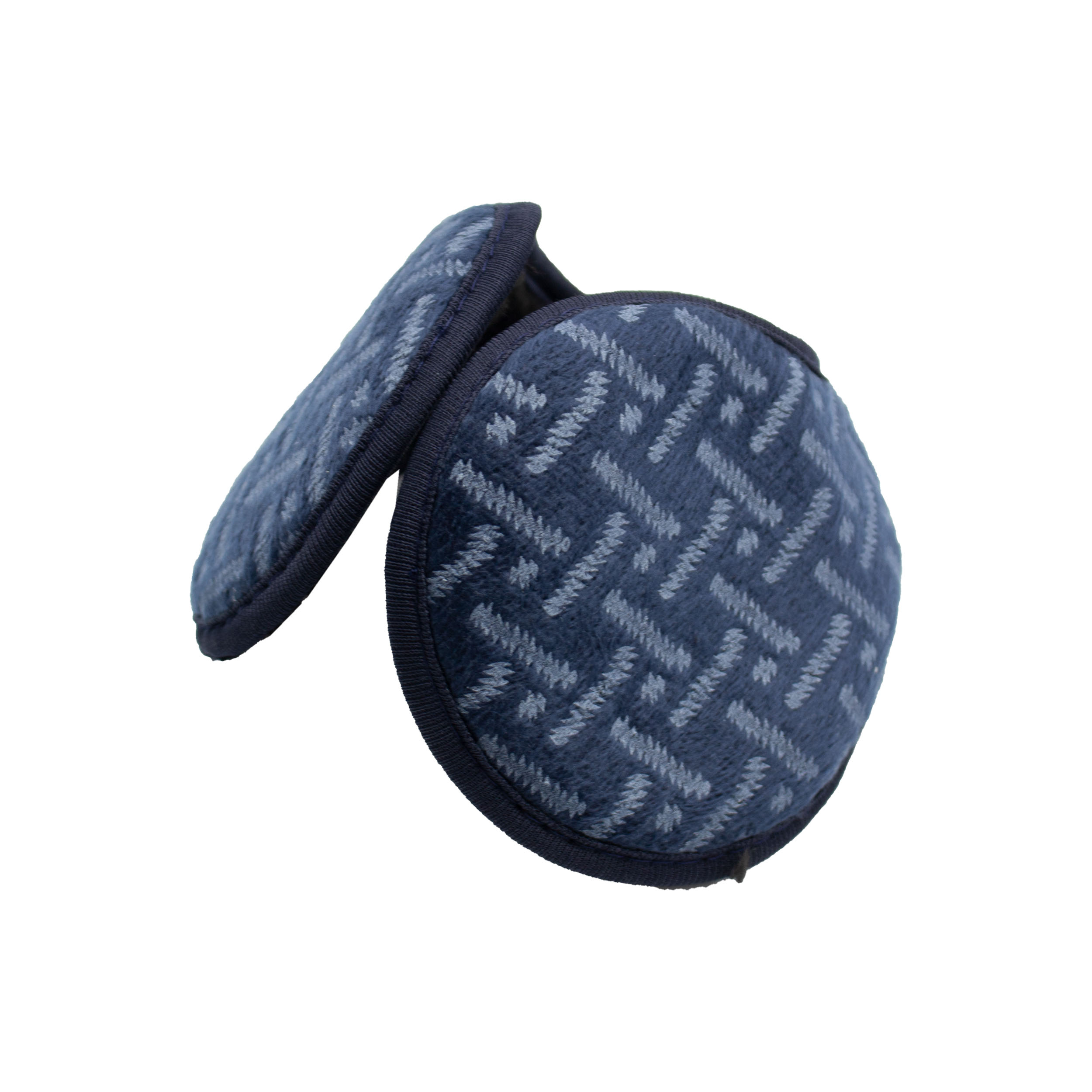 冬季耳罩 – 几何图案轻便，黑色款