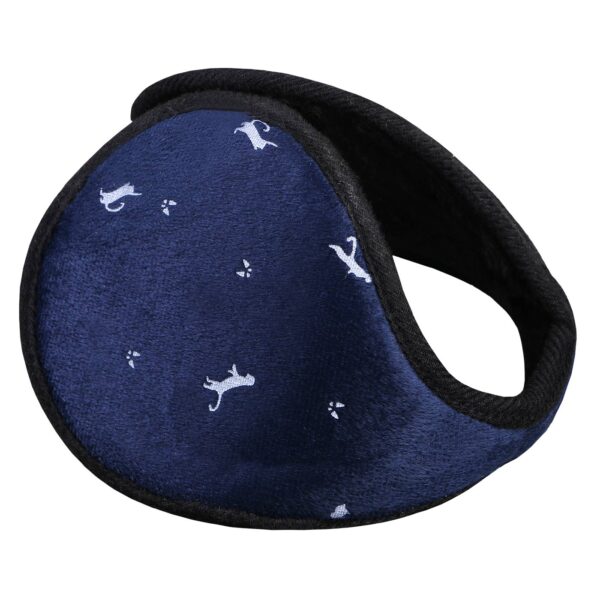 冬季耳罩 – 猫咪图案，寒冷天气必备