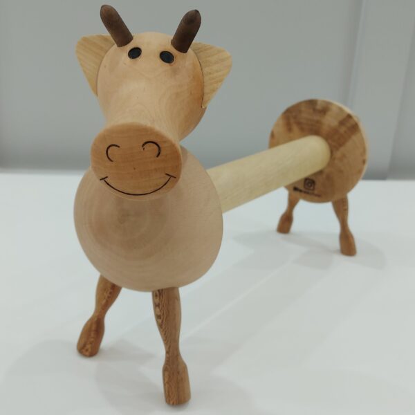 木质奶牛纸巾架——装饰与实用兼备