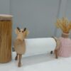 Thumbnail 4: 木质奶牛纸巾架——装饰与实用兼备