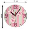 Thumbnail 3: 木质儿童挂钟 – 花卉图案设计，儿童房精美装饰