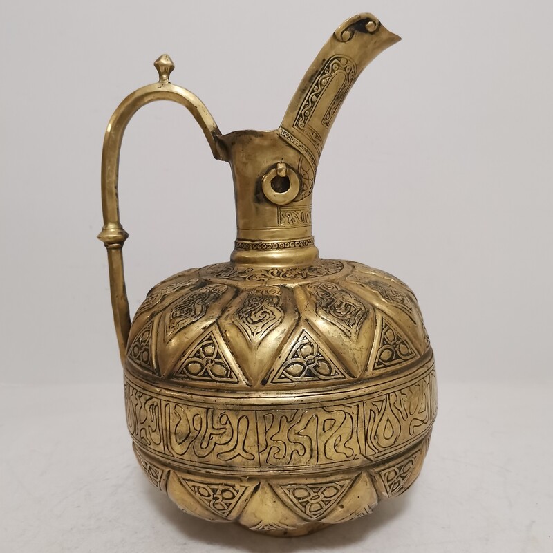 Main image of 古董黄铜玫瑰水喷洒器 – 传统香氛仪式用