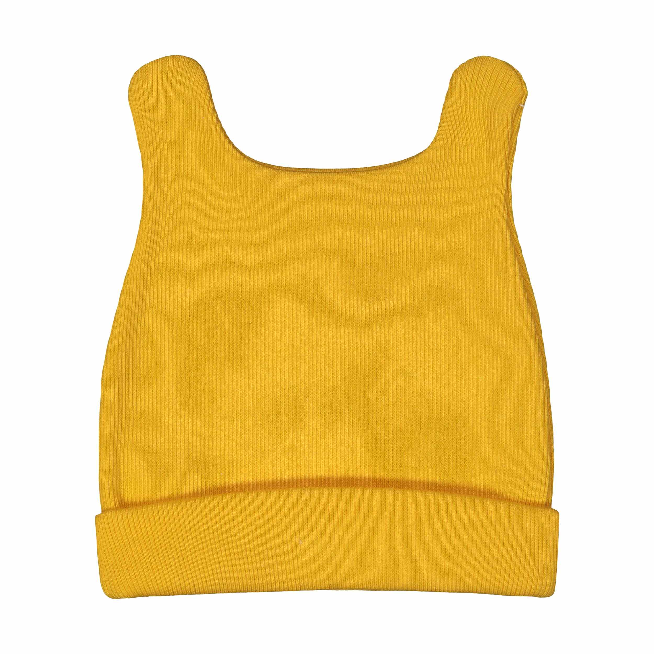 婴儿帽 – 舒适、时尚、安全,橙色猫咪图案