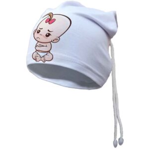 婴儿帽 – 柔软时尚，适合沐浴后佩戴（0-12 个月）