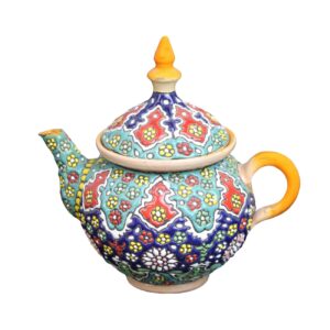 装饰陶瓷茶壶 佩斯利掐丝珐琅设计 款式 Shabestan（拱廊/殿堂）
