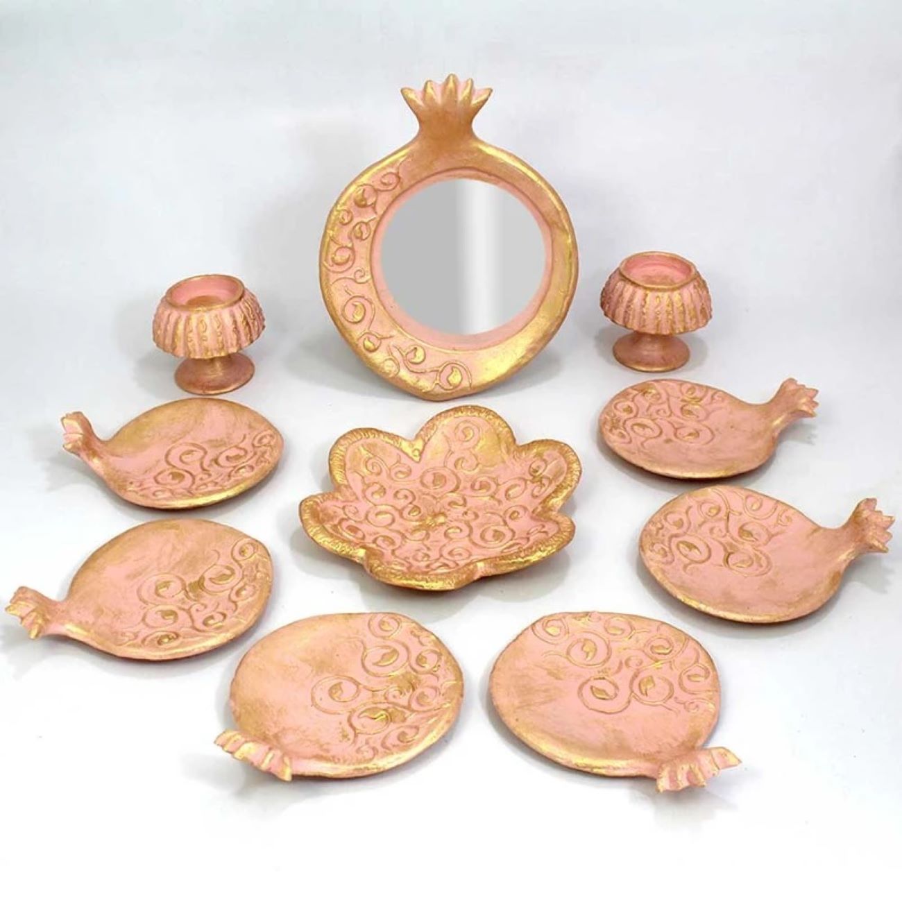 哈夫特·辛——适合波斯新年，石榴（Anar）设计，10件套