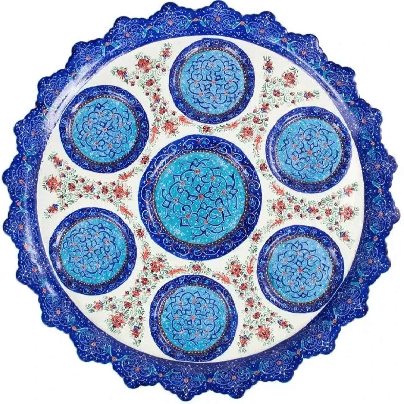 手工波斯茶具套装 – 铜胎掐丝珐琅，适合礼品与家居装饰