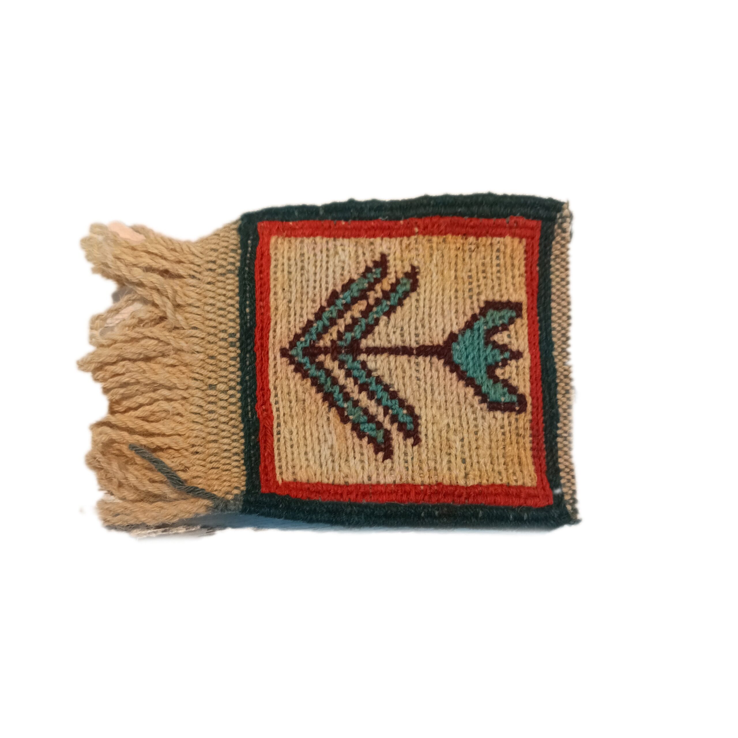 Main image of 手工波斯Kilim编织杯垫 – 花卉装饰图案