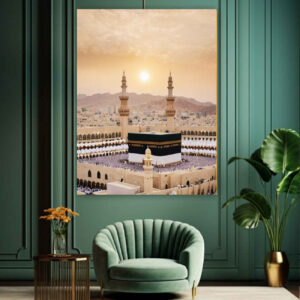 伊斯兰画布墙艺 – 卡巴绕行（Tawaf）模型