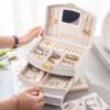 Thumbnail 5: 多层首饰盒 – 带镜子与锁，整齐收纳配饰