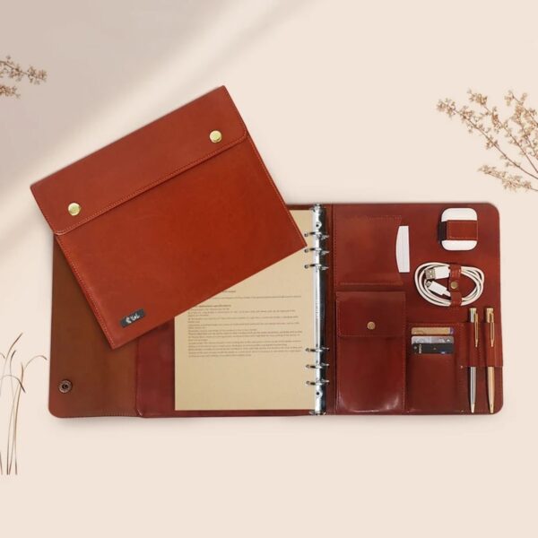 皮革日程本 1404波斯日历 – 优雅日历收纳本