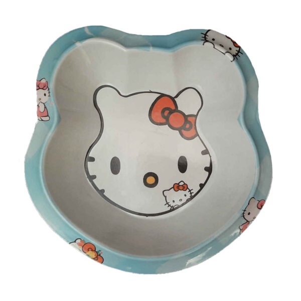 儿童用密胺碗 – Hello Kitty 图案 | 蓝色，2 件套