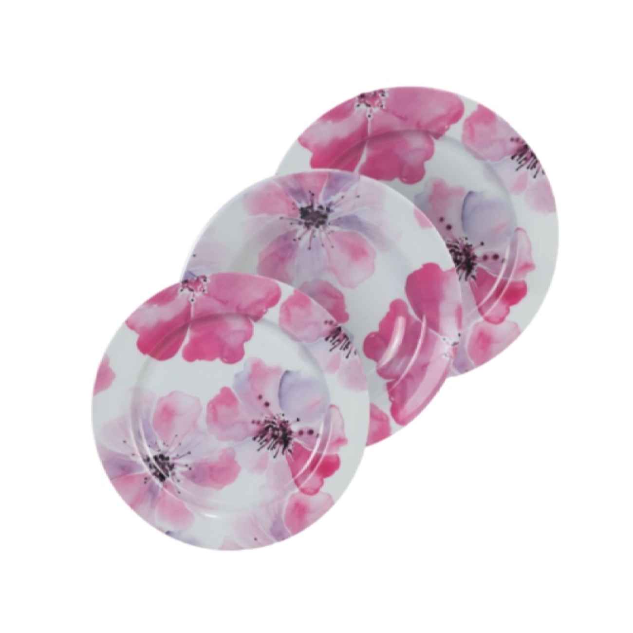 Main image of 美耐皿餐盘套装 – 可微波炉加热与洗碗机清洗，坚固耐用（18件装）