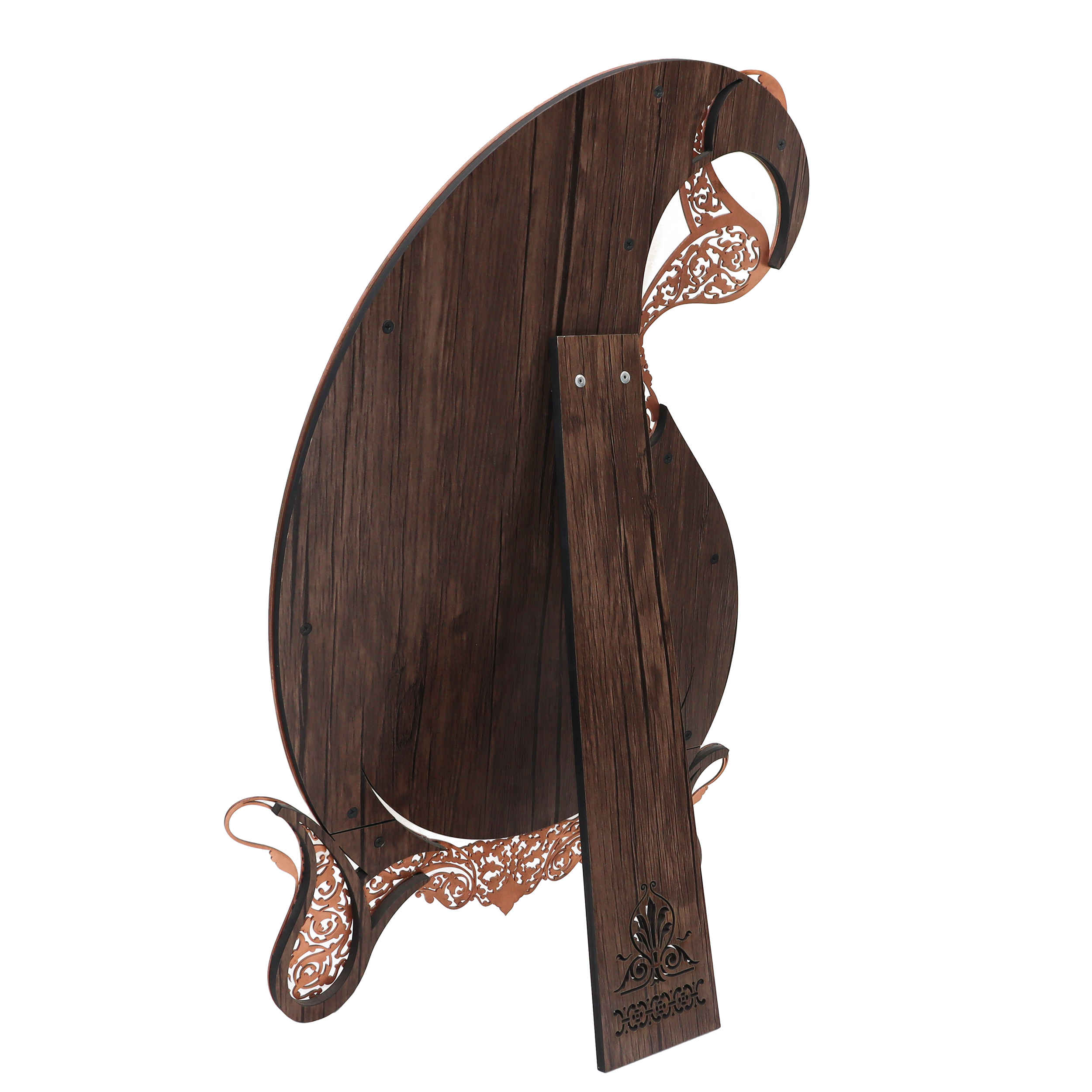 波斯铜镶绿松石镜框及烛台 – 佩斯利图案设计