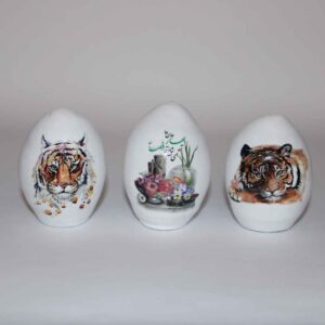 波斯哈夫特·辛彩绘蛋——伊朗诺鲁兹庆典用，老虎款（3个装）