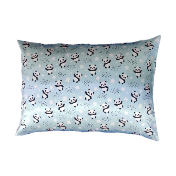 缎面枕套 – 舒适睡眠用，熊猫款（2件装）