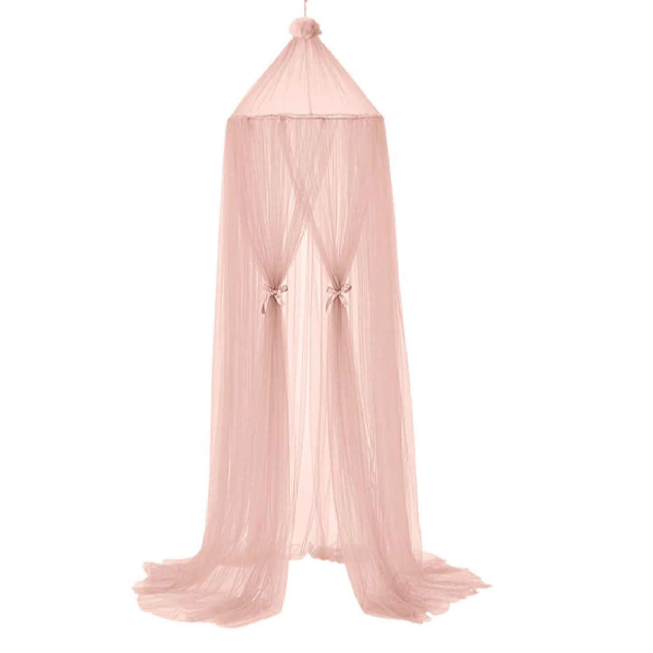 Main image of 单人床圆顶蚊帐吊帘 – 室内/室外防尘适用