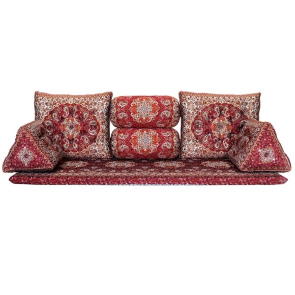 传统波斯靠枕套装 – 舒适与传承 7 件套 Shah Neshin 款