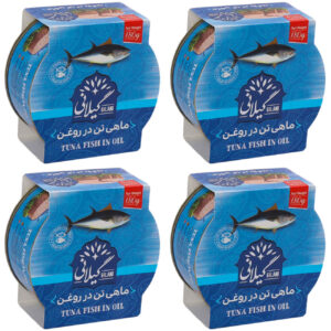 植物油金枪鱼 – Gilani罐装食品，180克（4罐装）