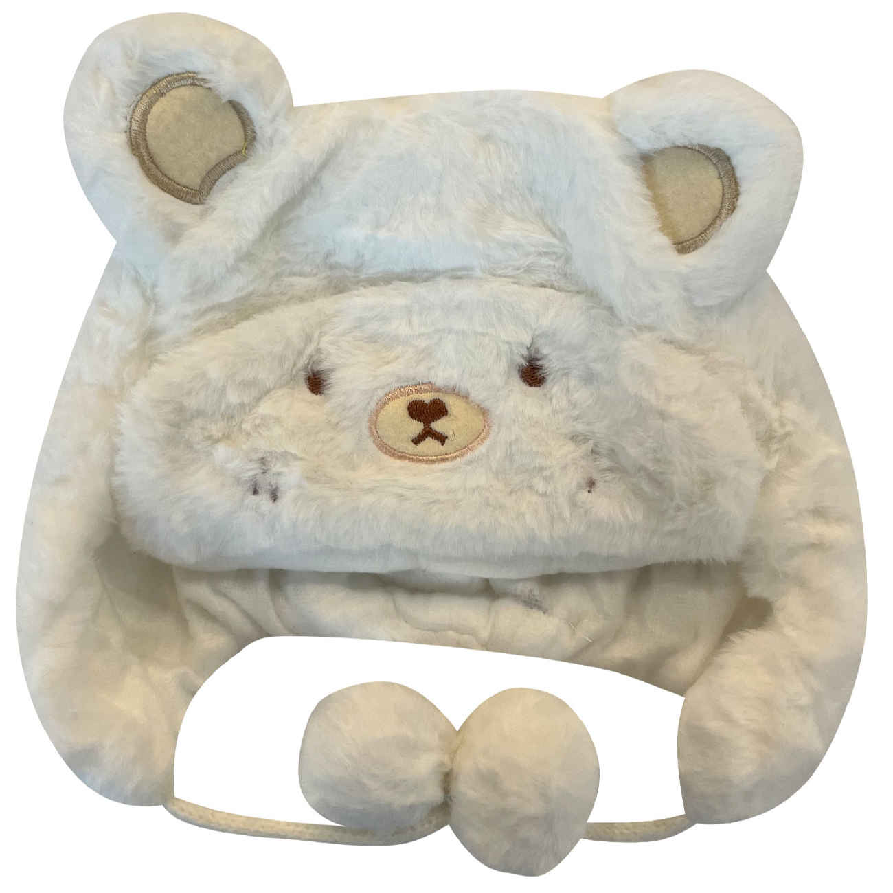 Main image of 白色婴儿帽 – 适合秋季与春季（6-36 个月）